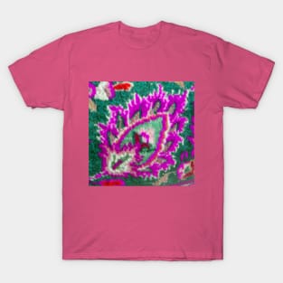 pink flower, floral designs, minimal art, abstract art, floral pattern, antique rug photo , For custom orders please DM me. T-Shirt